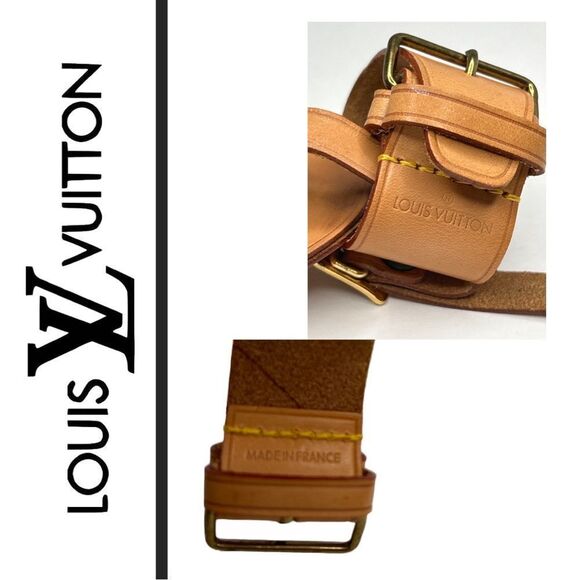 Louis Vuitton Genuine Leather Luggage Tag - Made in France - Picture 3 of 3